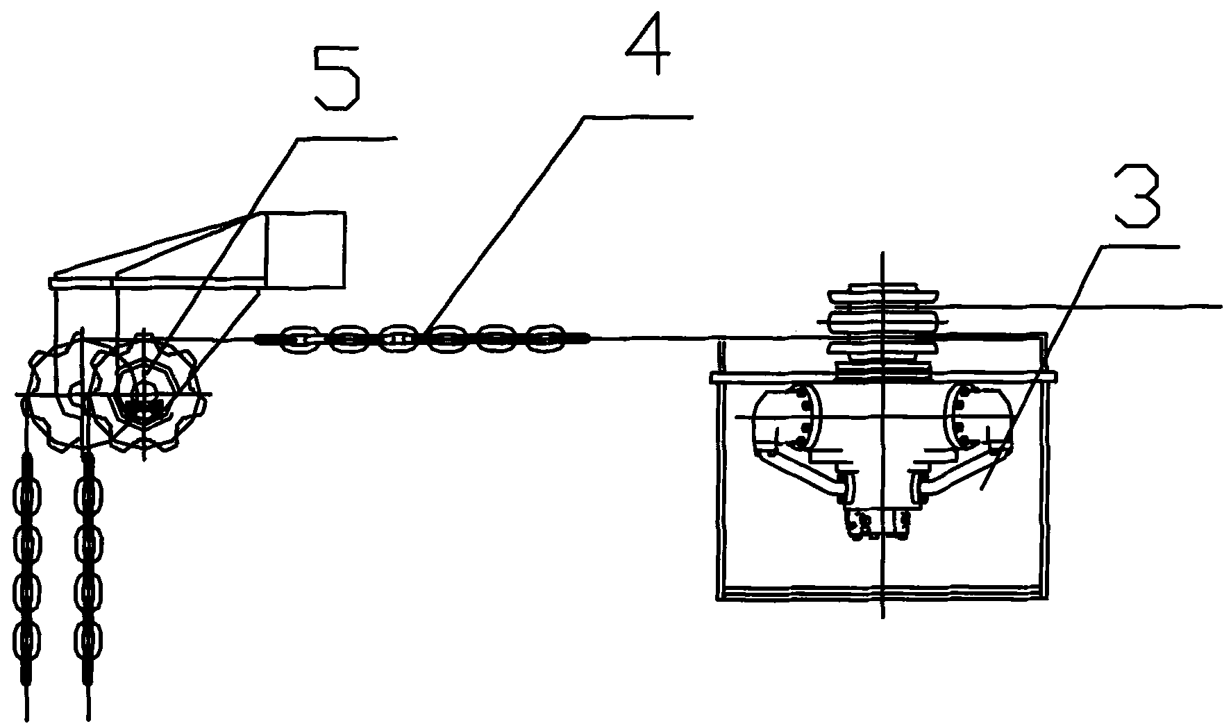 Automatic hydraulic side rolling type super-large hatch cover