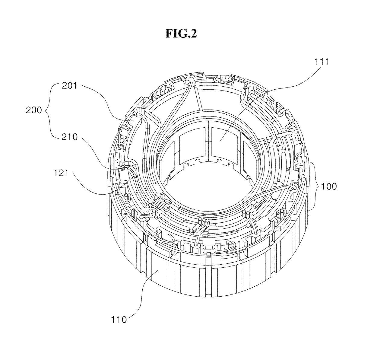 Guide member for motor and stator and motor including the same