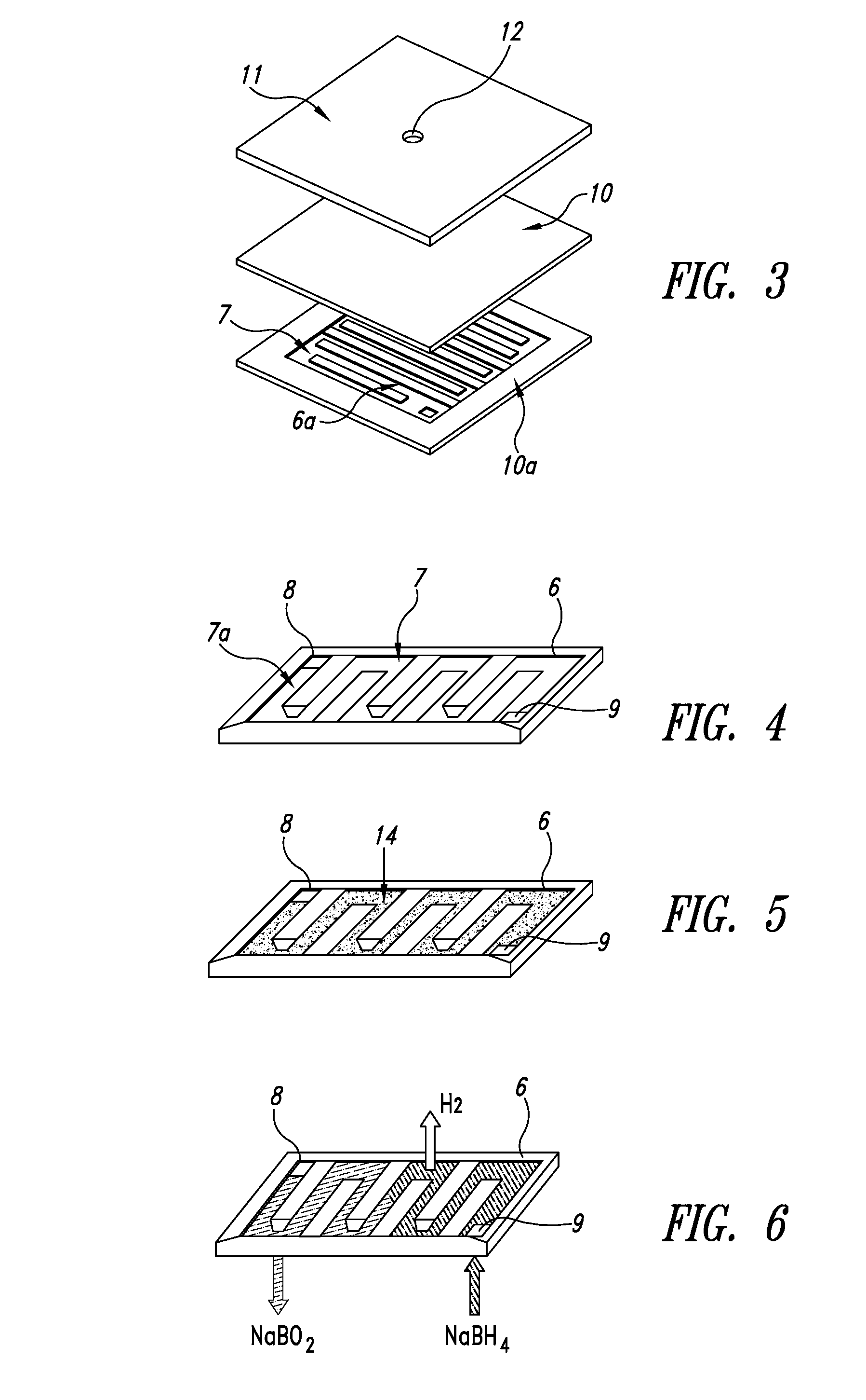 Process and corresponding apparatus for continuously producing gaseous hydrogen to be supplied to micro fuel cells and integrated system for producing electric energy