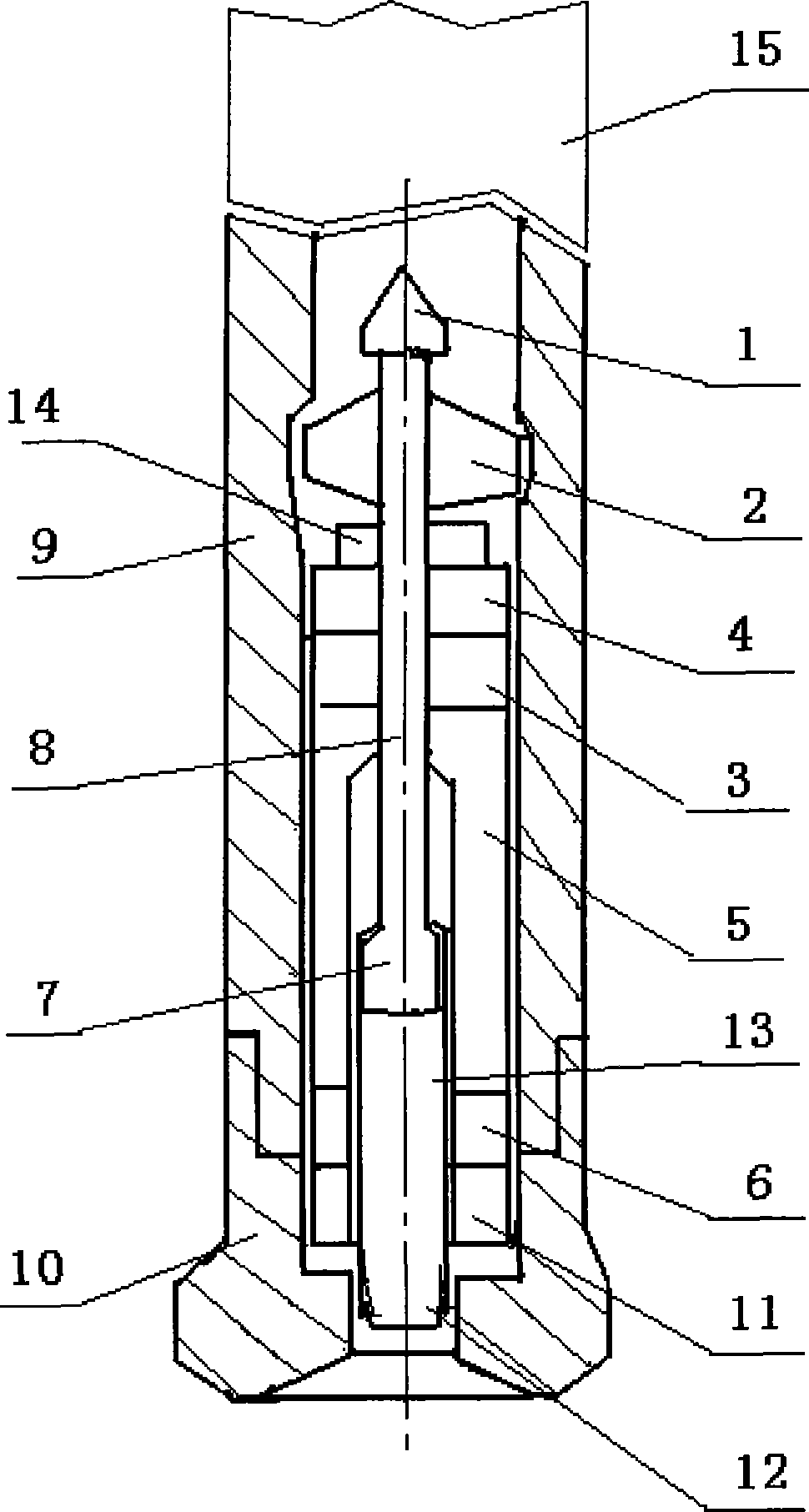 Cable rotary type hydrate probe boring sampling apparatus