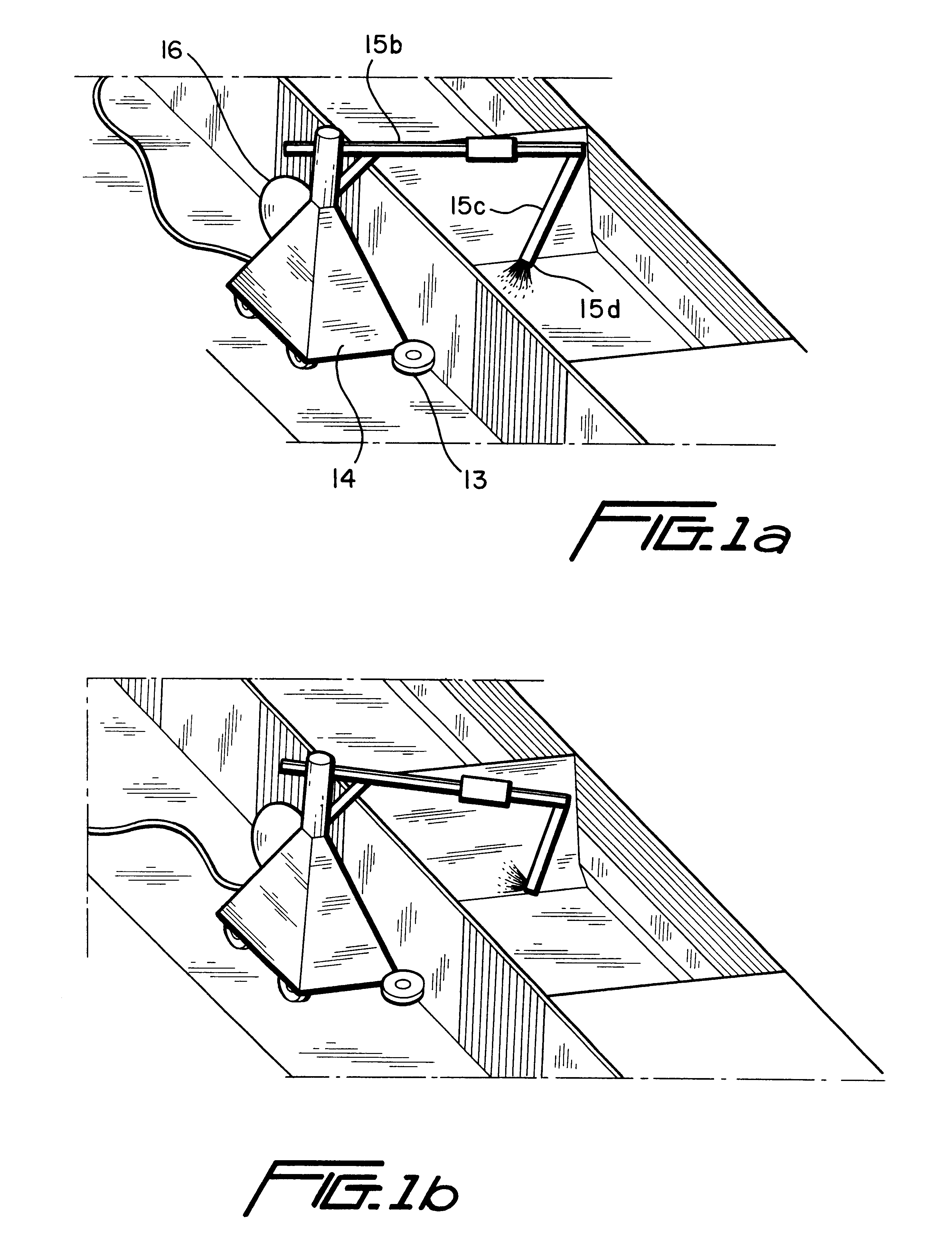 Method and device for the cleaning of animal stalls