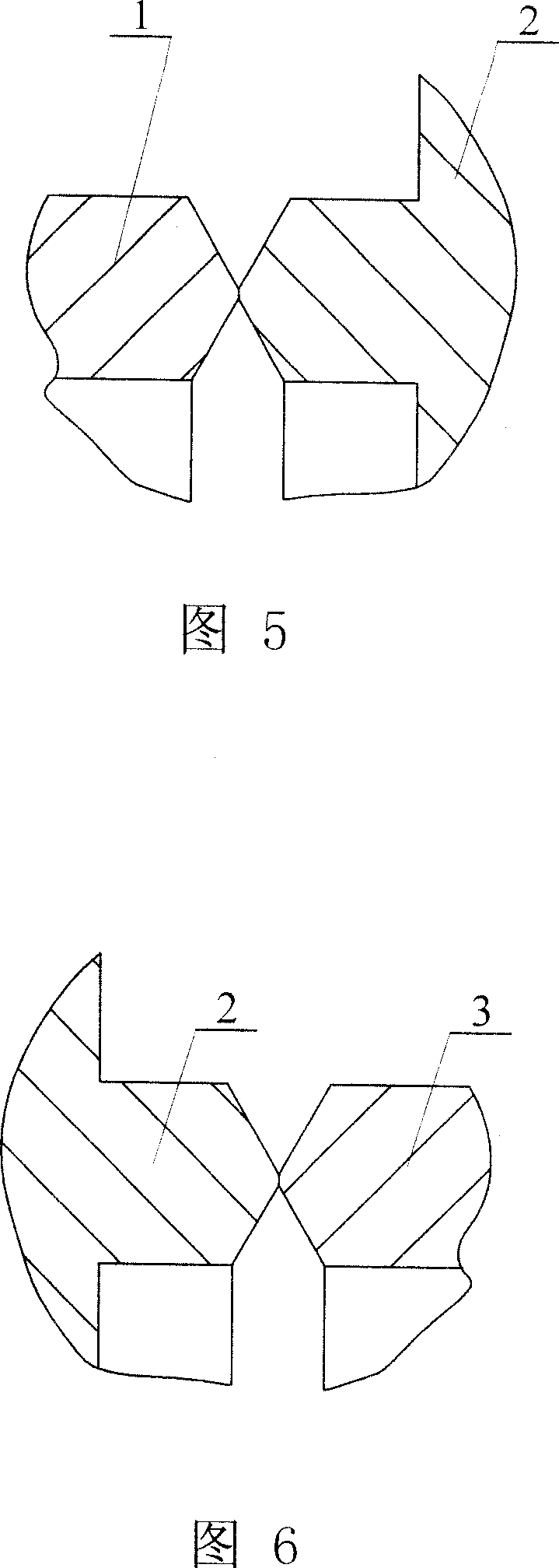 Pile-up welding method of turbine low pressure heater pipe plate and shell, water chamber junction