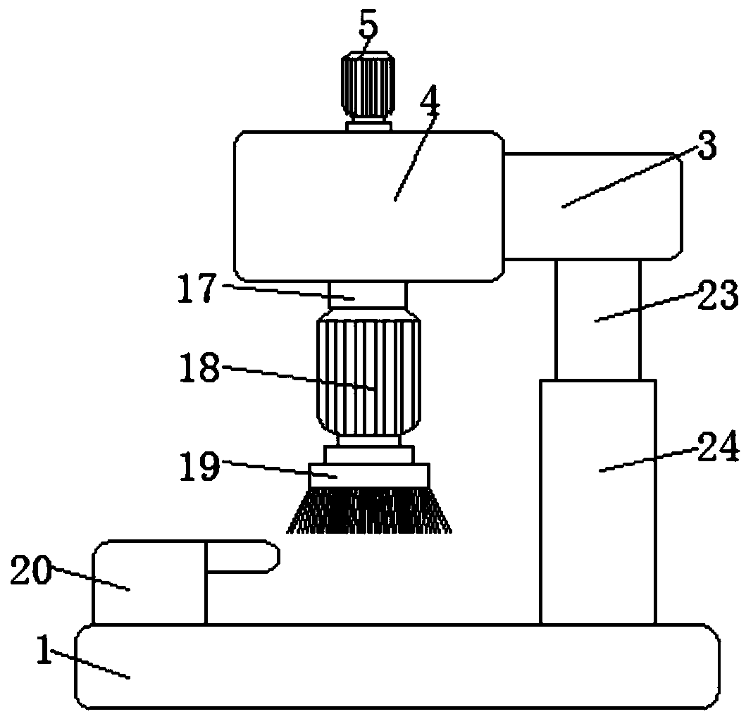 Polishing device used for production of wood-plastic floors