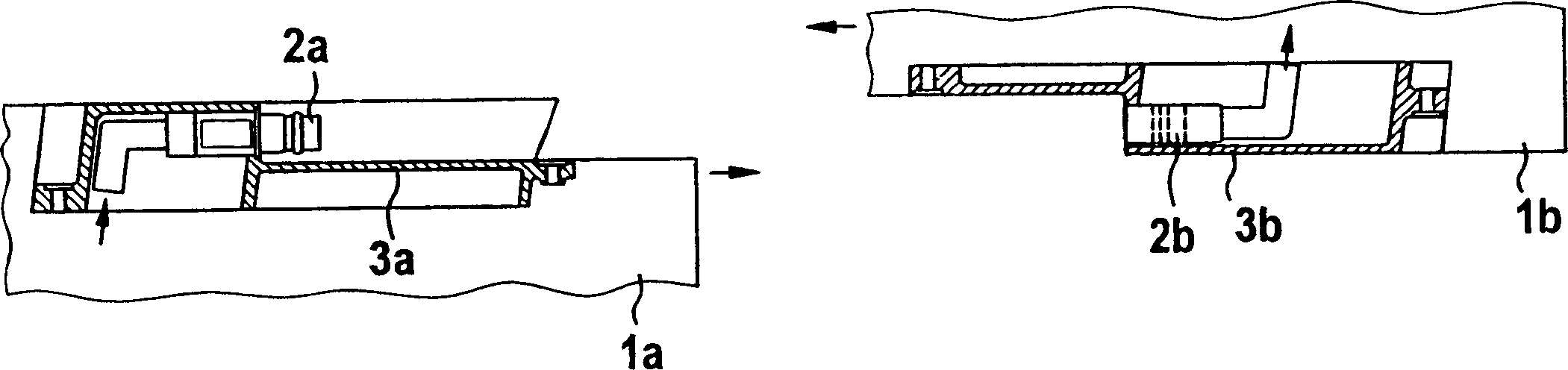 Connecting element for mechanically connecting components