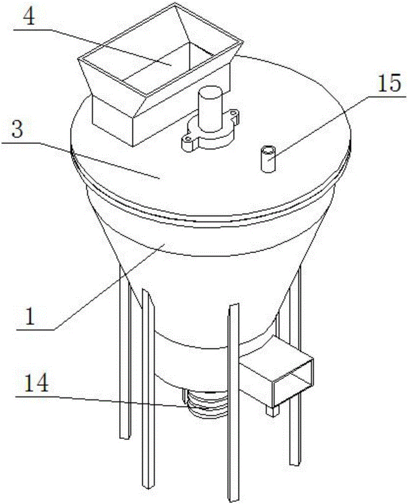 Smashing and grinding device used in garbage fertilizer making system