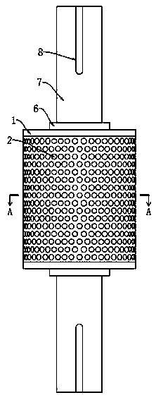 Flat-bottom diamond raw material forming device