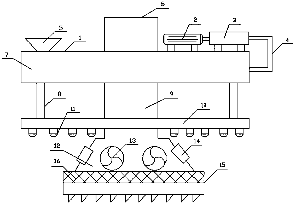 Cotton grabbing device capable of automatically removing dust and humidifying