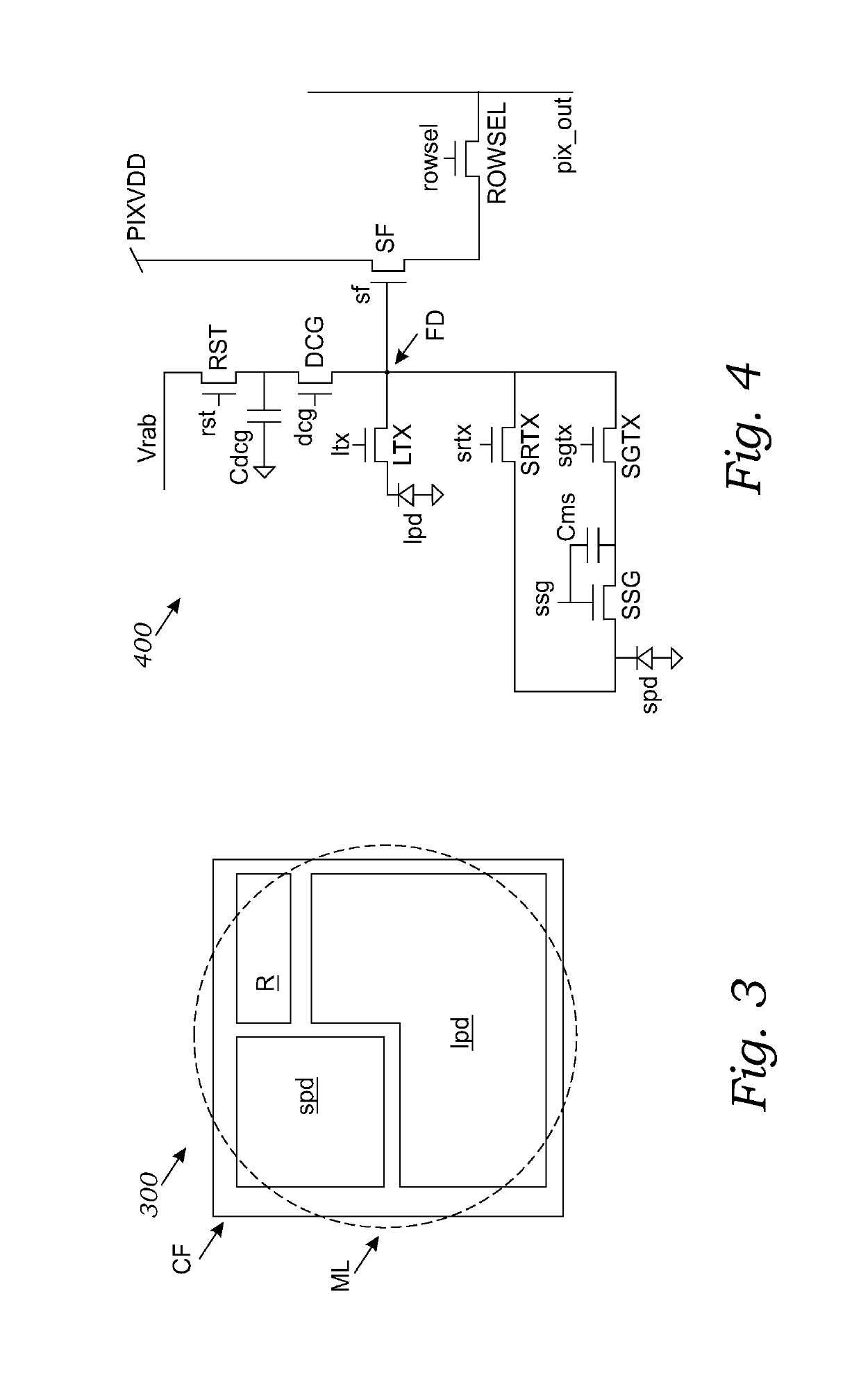 Wide dynamic range image sensor pixel cell