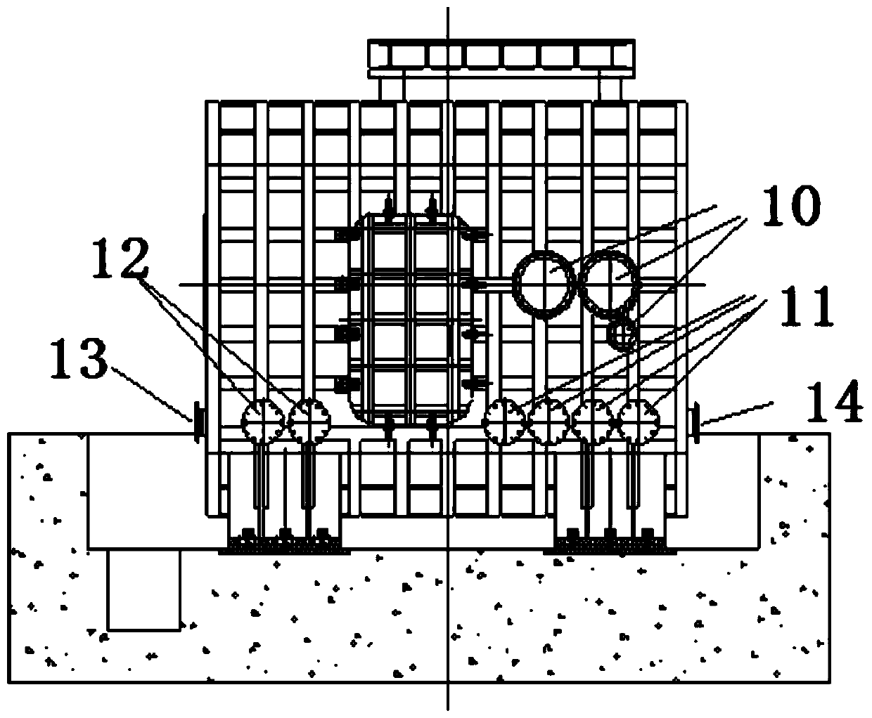 A supersonic wind tunnel test system for high temperature gas flow