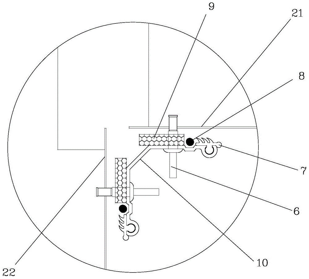 Top corner sealing device and refrigerated container with same