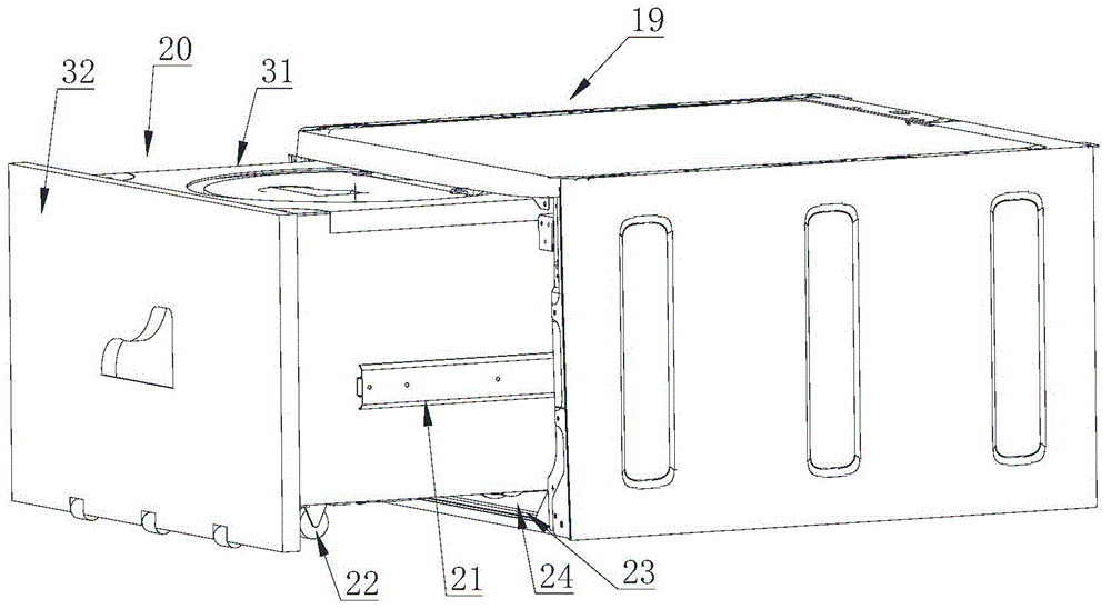 Drawer-type washing device