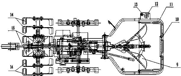 A kind of miniature multifunctional tiller