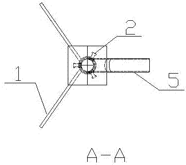 Guiding device for once grouting of equipment and manufacturing method thereof