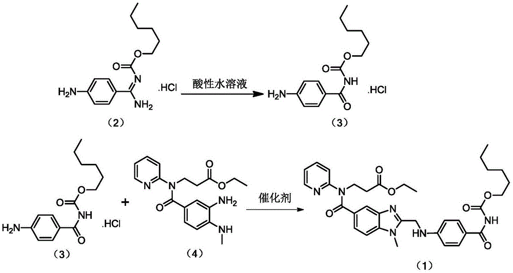 Method for preparing dabigatran amidated impurities