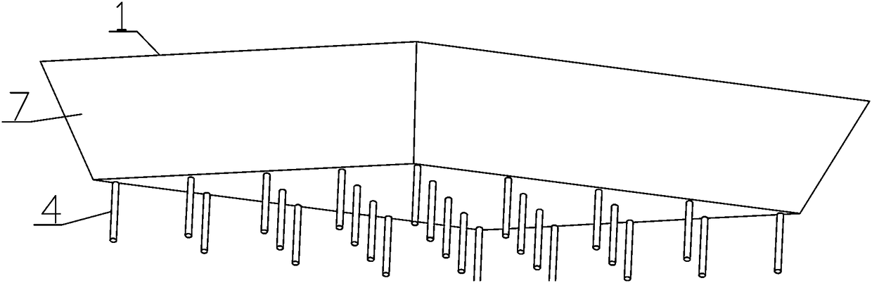 Bituminous pavement local repairing structure and repairing method