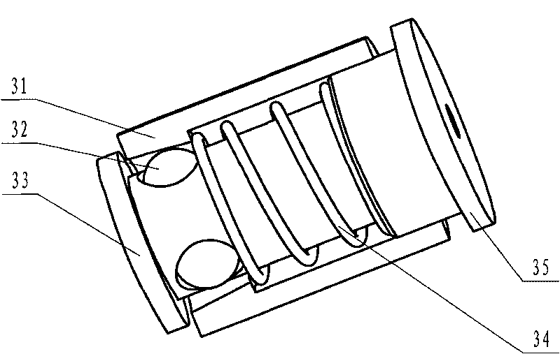 Double eccentric wheel type push-pull pulsed wire feeding method and device