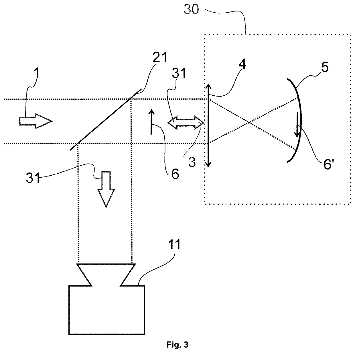 Device, use of the device and a method for high-contrast imaging