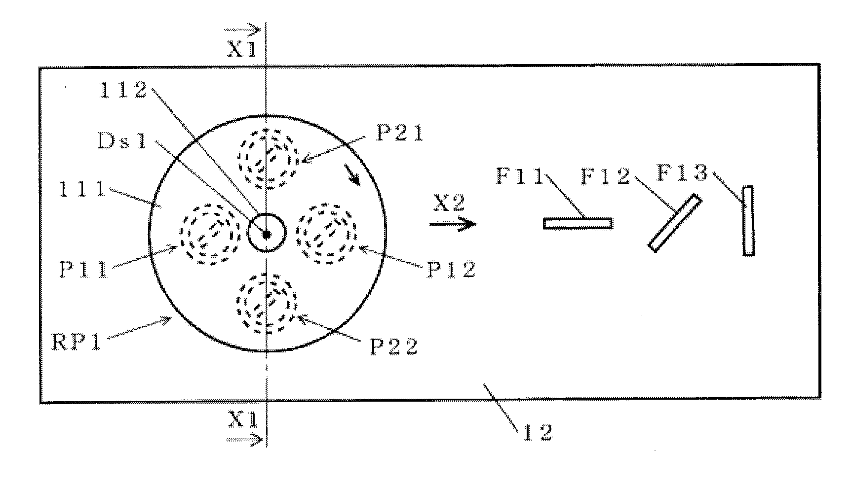 Rotary eddy current testing probe device