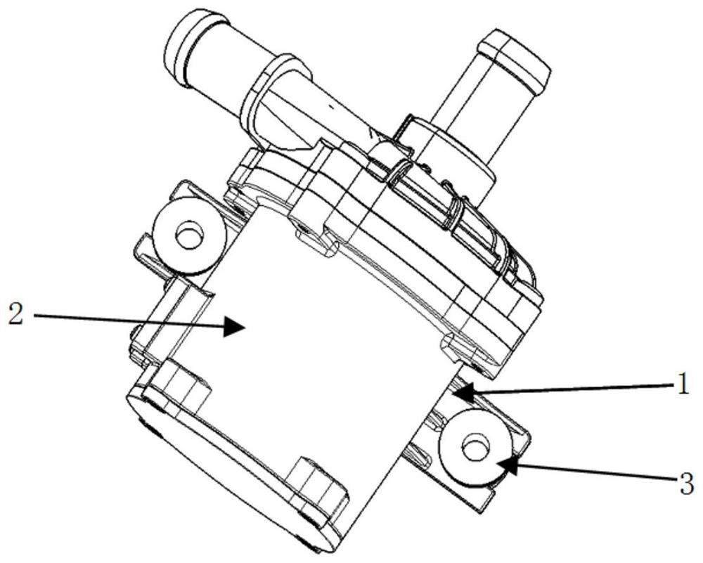 Water pump fixing support structure capable of adjusting direction of water outlet