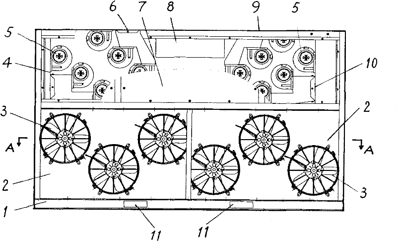 Air conditioner of double-decker bus