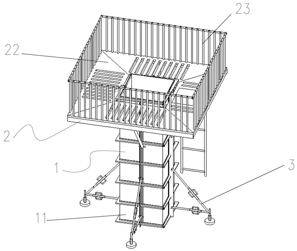 Protection-integrated shaped combined type formwork and construction method