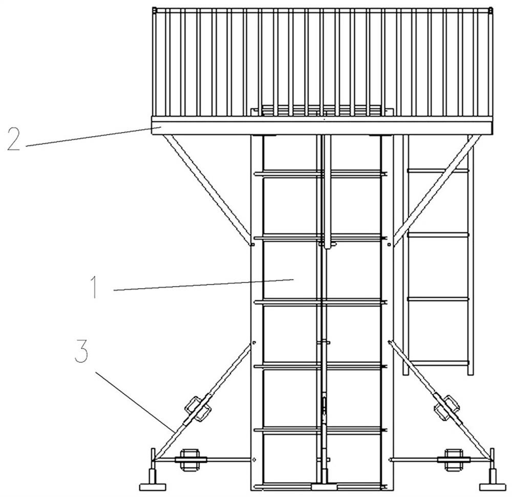 Protection-integrated shaped combined type formwork and construction method