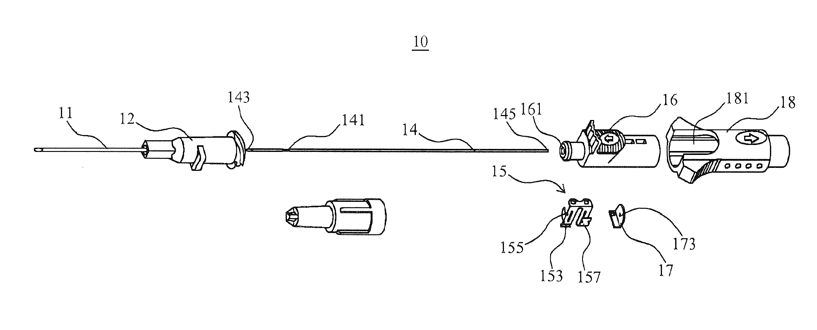 Safe detained needle