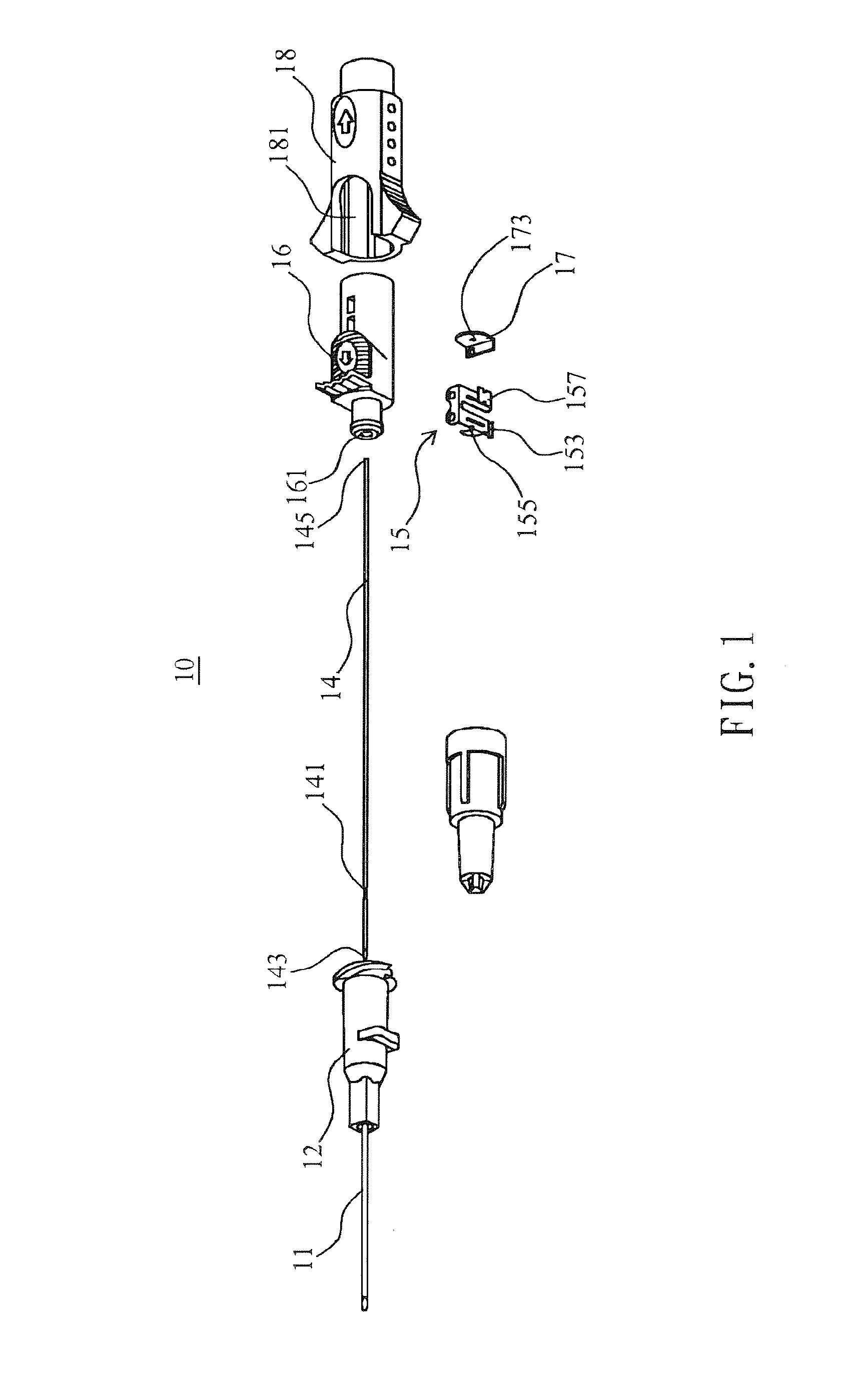 Safe detained needle