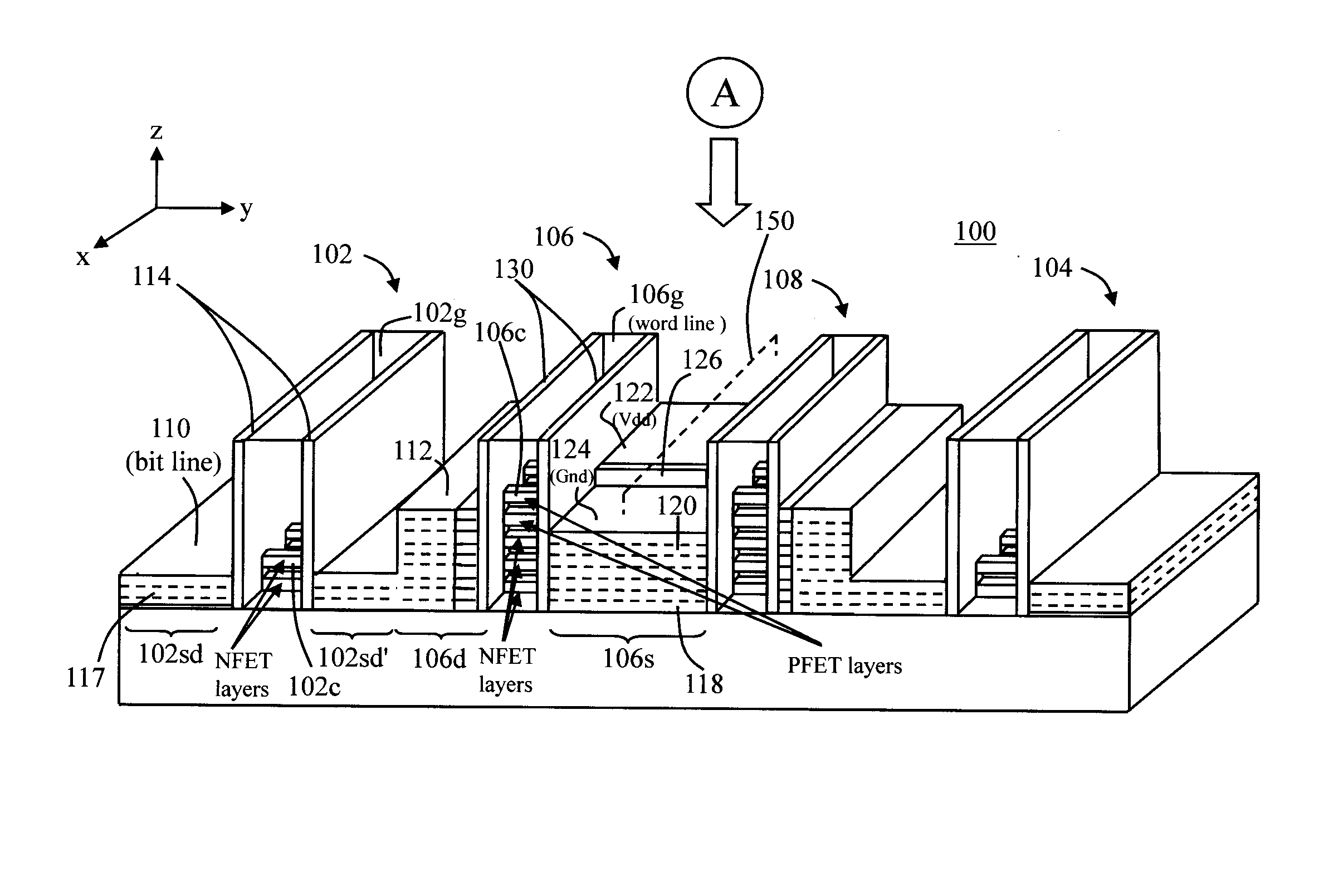 Nanomesh SRAM Cell