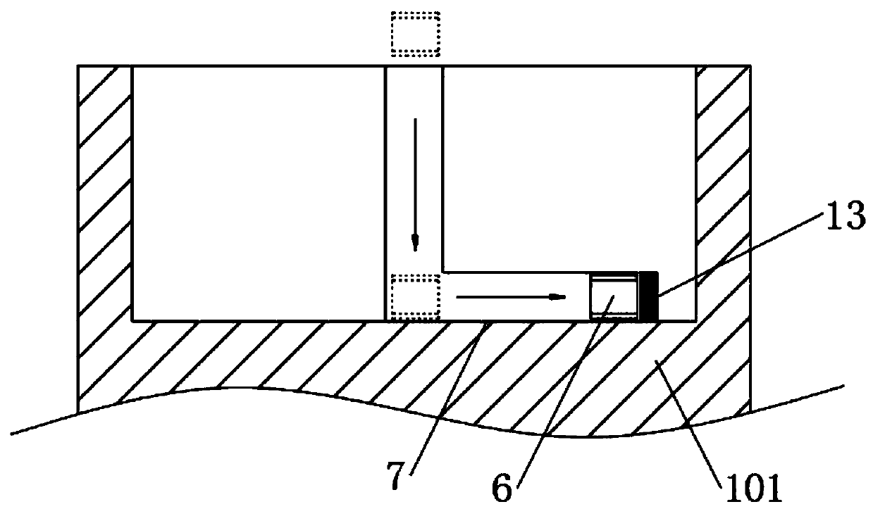 Deep vertical displacement monitoring point device