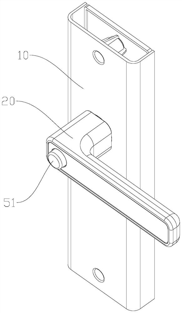 Anti-cat-eye handle structure with quick reversing function and door lock