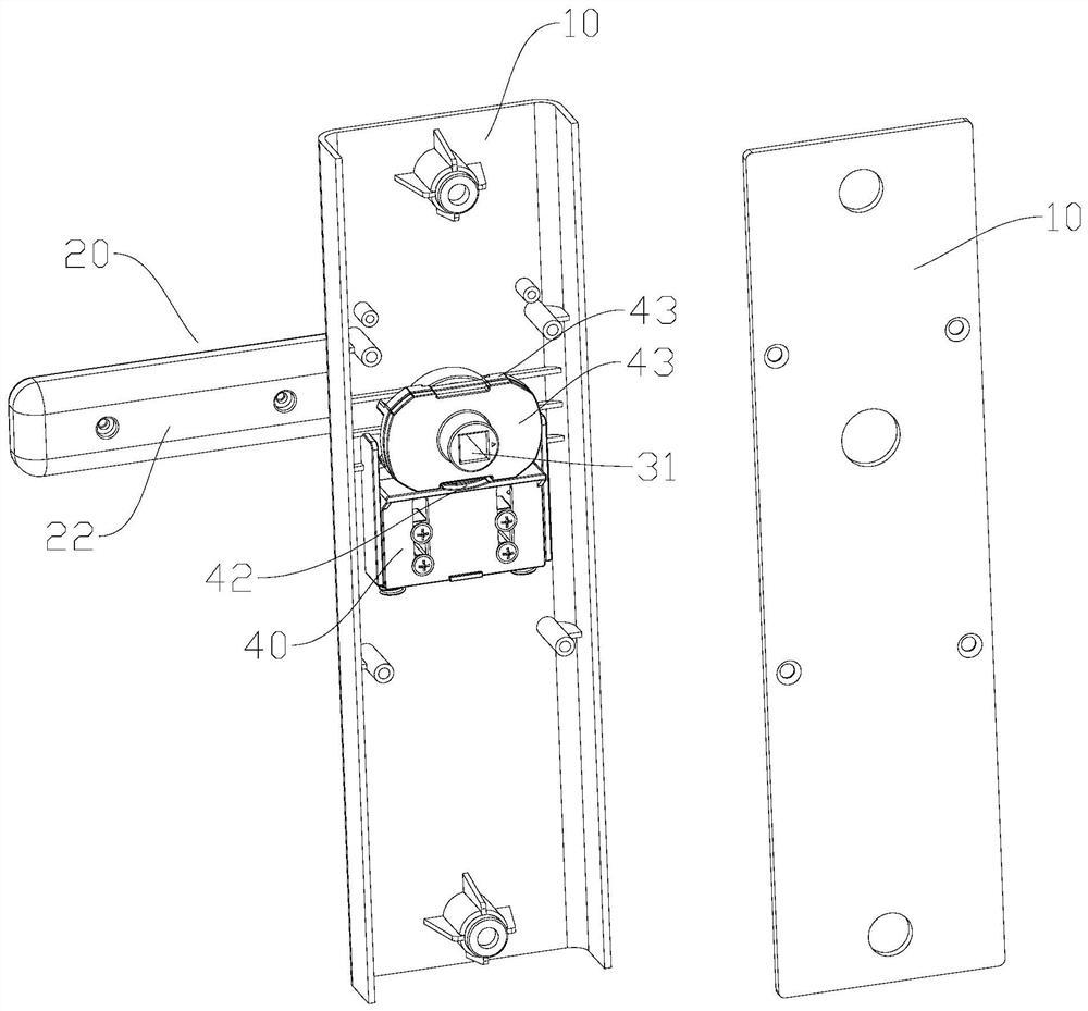 Anti-cat-eye handle structure with quick reversing function and door lock