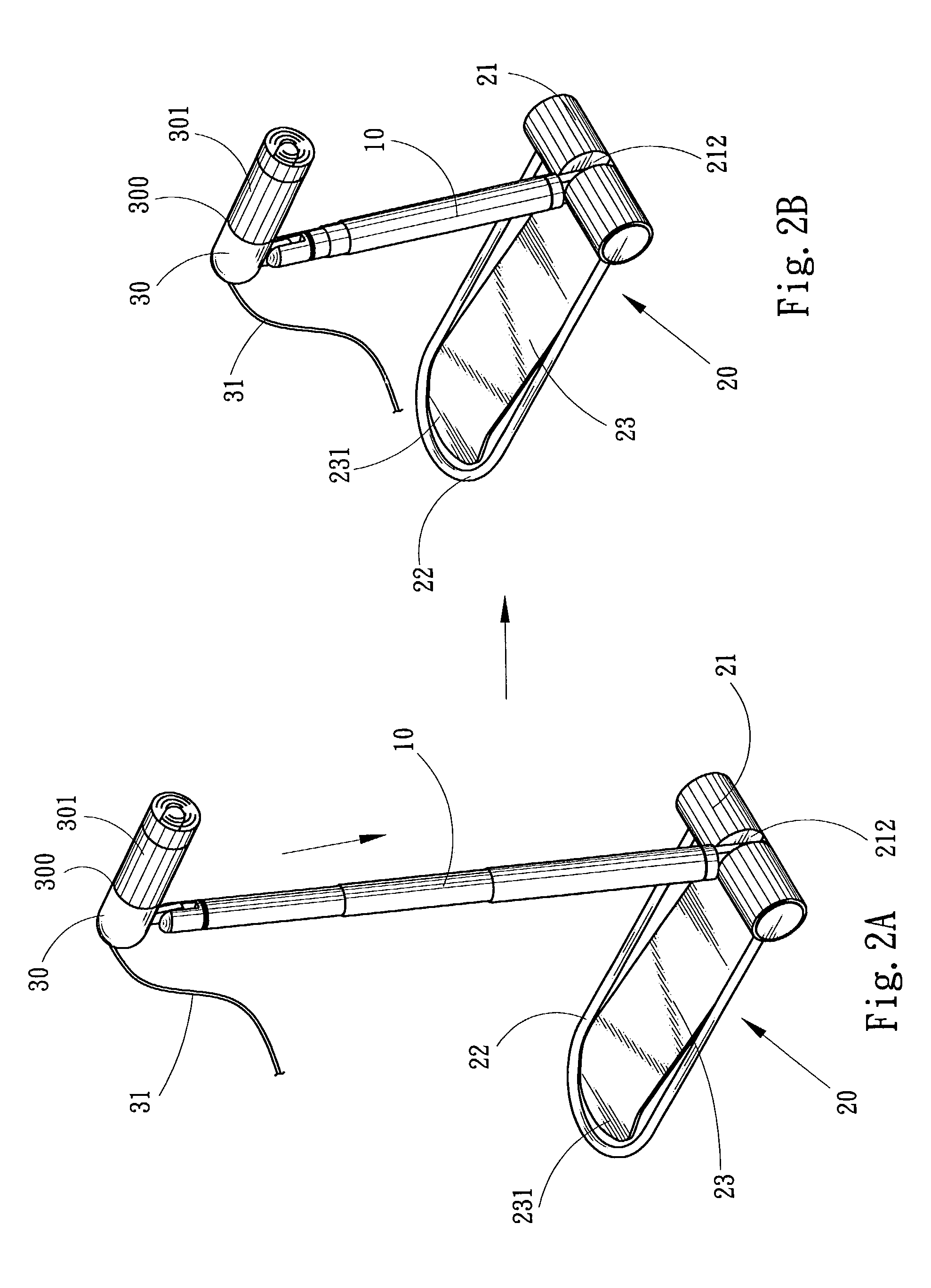 Electric appliance stand with simple telescopic support rod