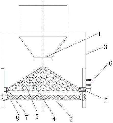 Discharging machine applicable to wheat berry production