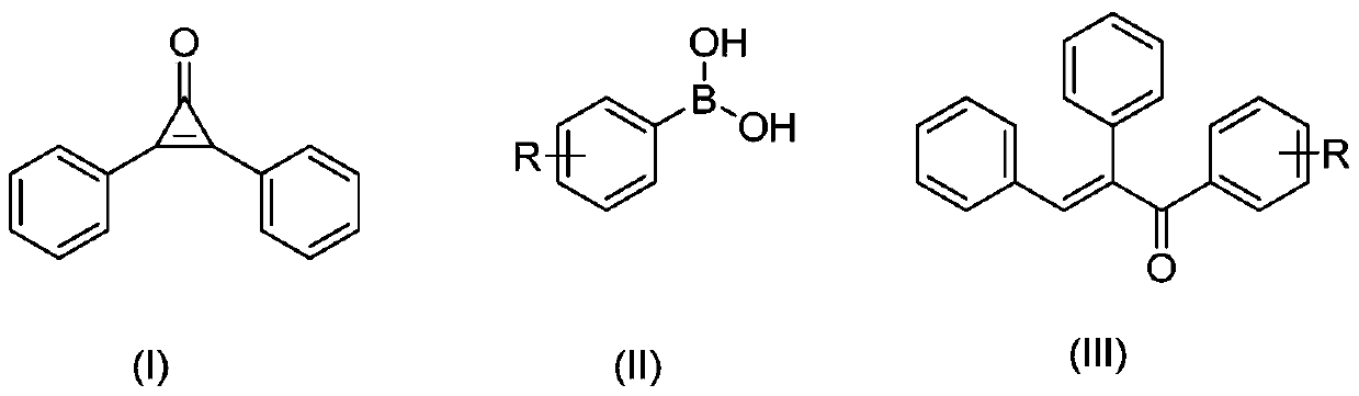 Preparation method of α,β-diphenyl-1-arylpropenone compound