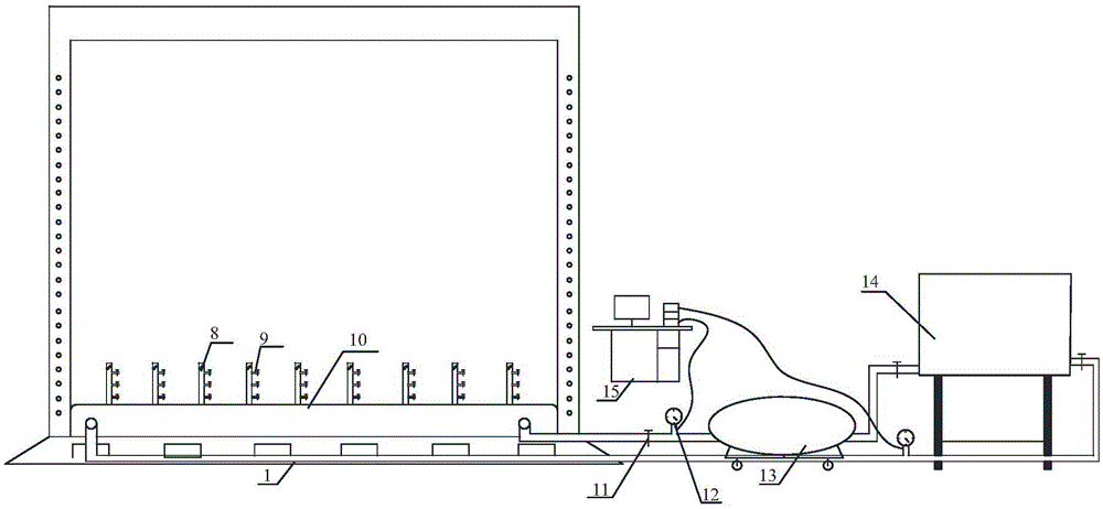 System and method for simulating water inrush from coal mining floor above artesian water aquifers