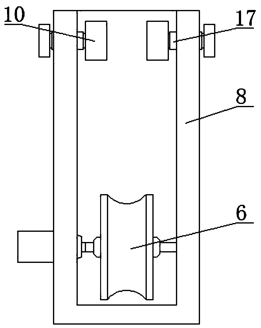 Support structure for sealing ring polishing device