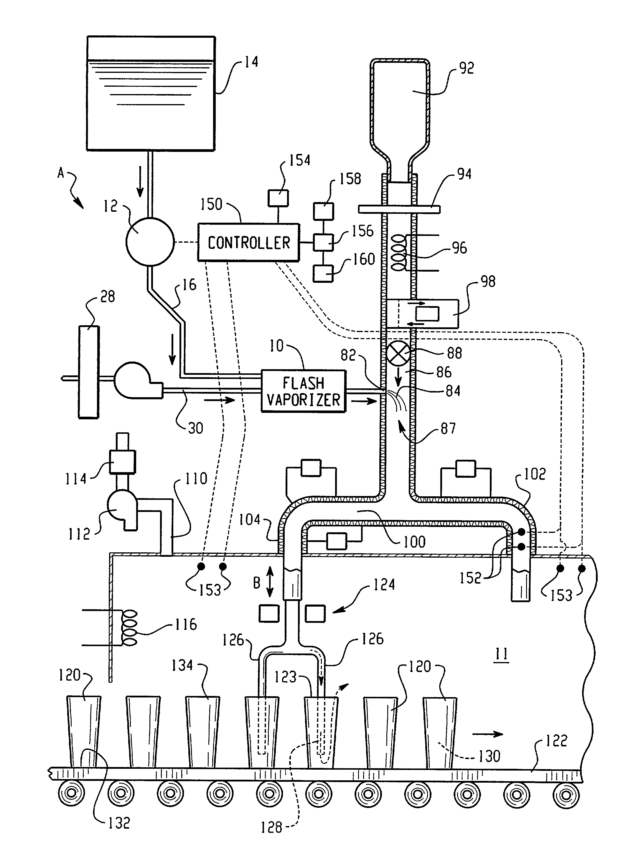 Vapor phase decontamination of containers