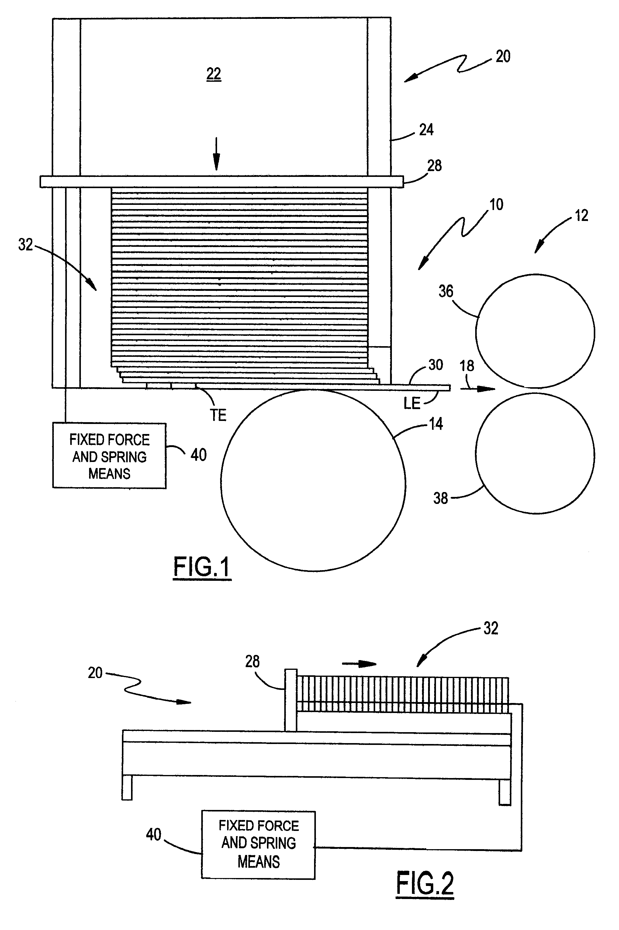 System for feeding and transporting documents