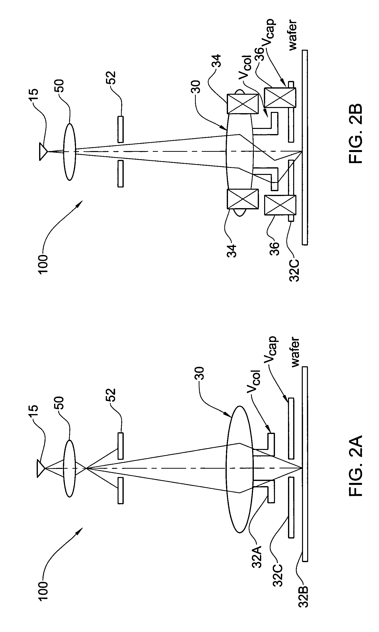 Charged particle beam column and method of its operation