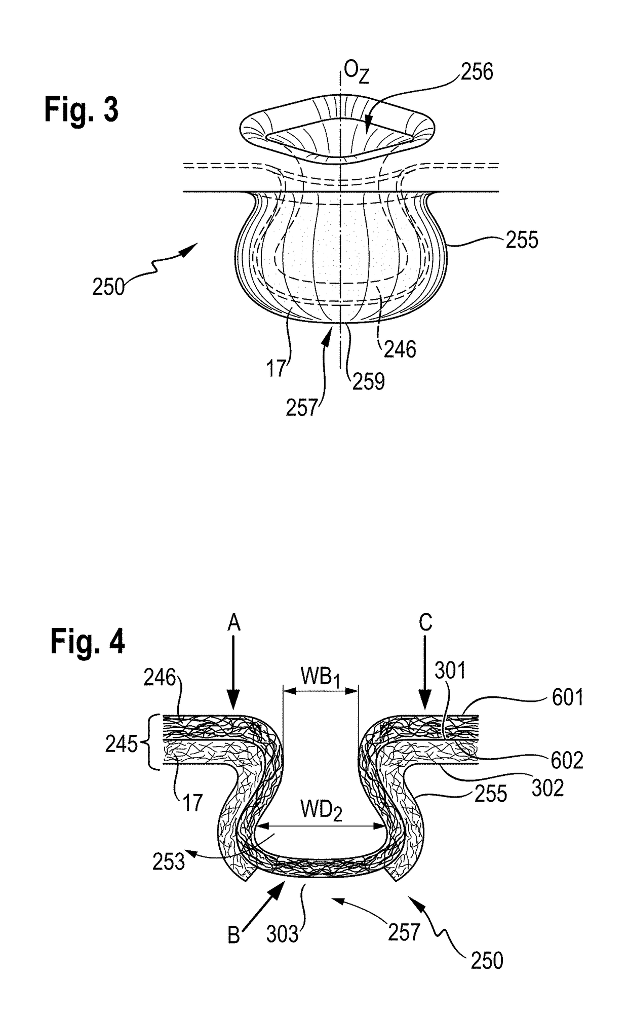 Three-dimensional substrate comprising a tissue layer