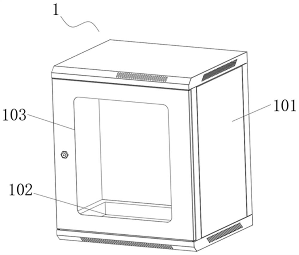 Intelligent fireproof network cabinet