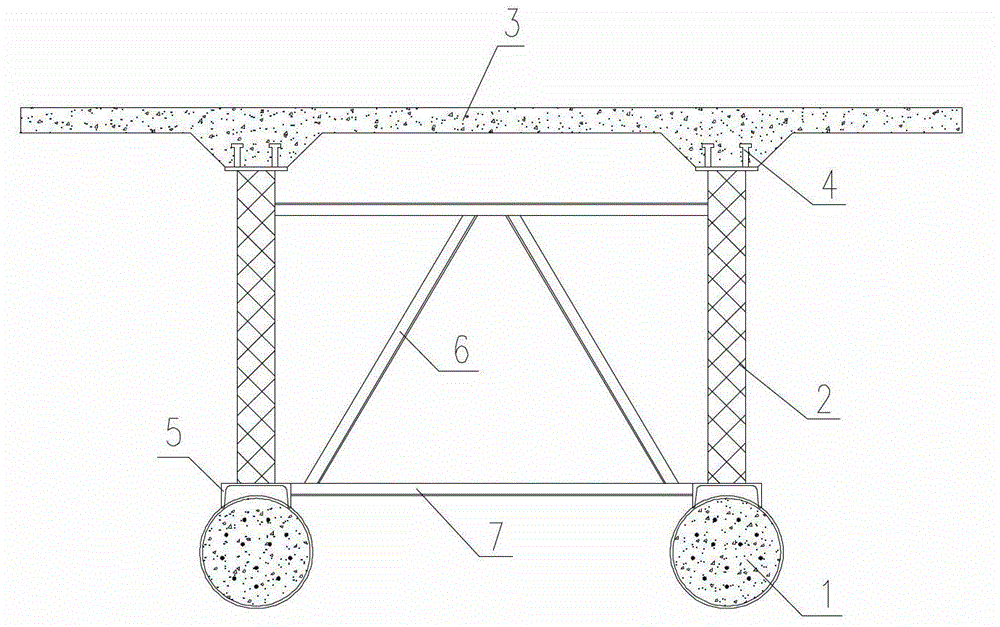 Double T-shaped composite beam with prestressed steel tube concrete mandrel and its preparation method