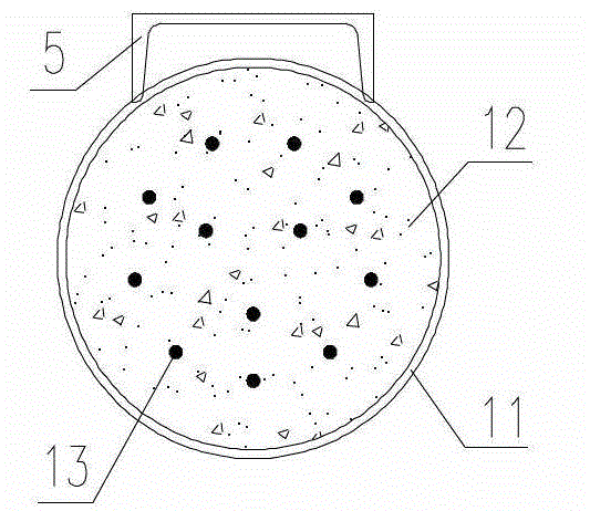 Double T-shaped composite beam with prestressed steel tube concrete mandrel and its preparation method