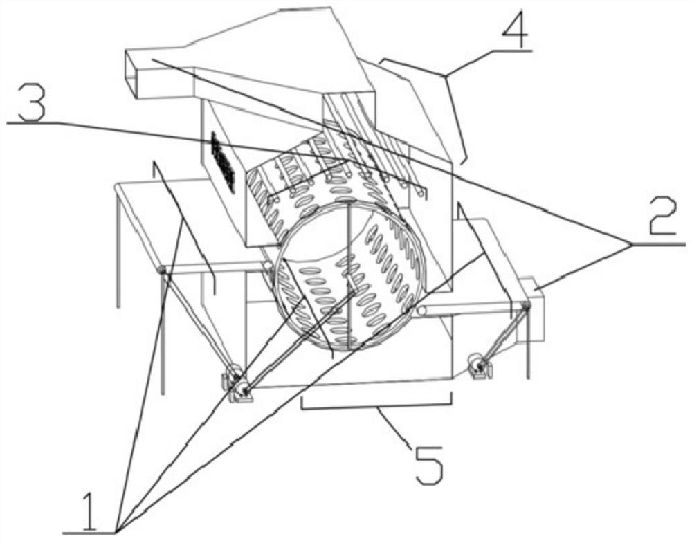 A fast humidifying device for loose fibers