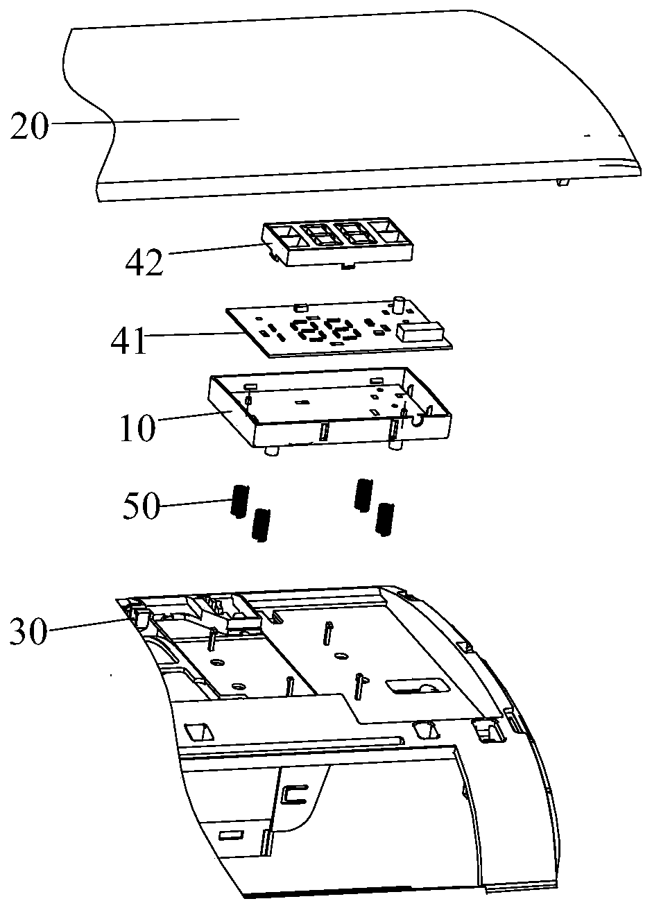 Display device and air conditioner internal hanging machine