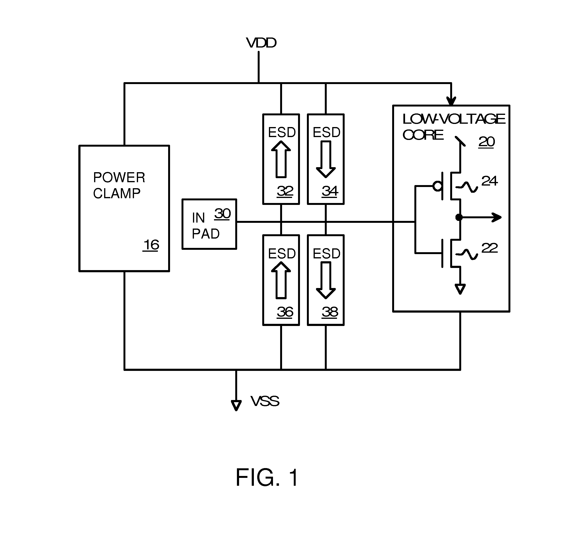 Electro-static-discharge (ESD) protection structure with stacked implant junction transistor and parallel resistor and diode paths to lower trigger voltage and raise holding volatge