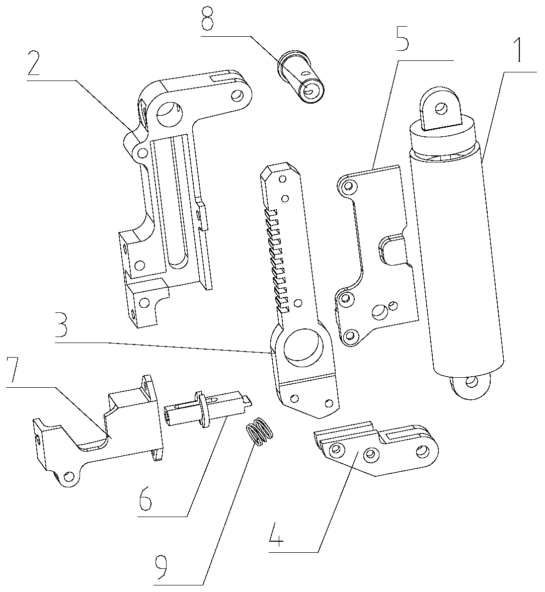 Whole angle adjusting mechanism of seat