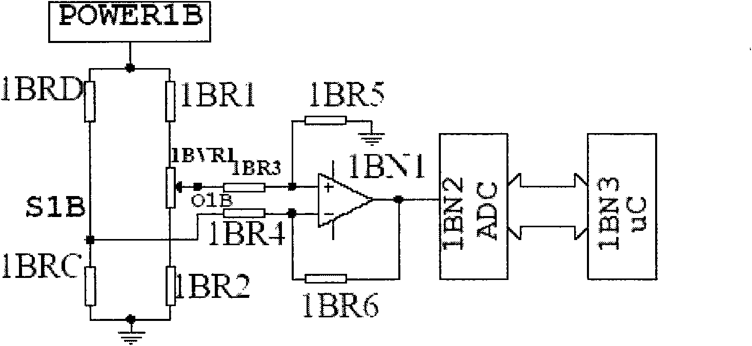 Circuit structure for collecting sensor signal of catalytic combustion type fuel gas