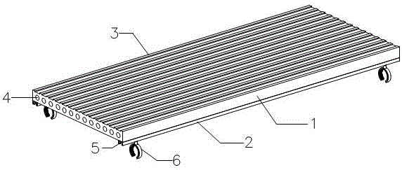 Standing board of scaffold